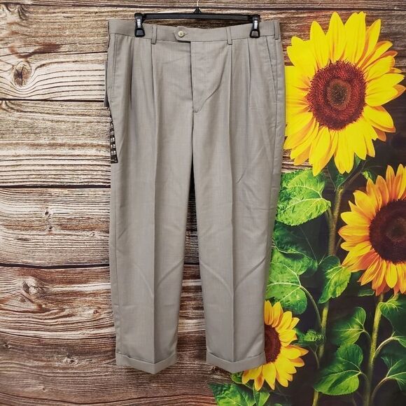 "Perry Ellis America " men's Tightrope gray dress pants Size:38/29 NWT - Picture 1 of 8